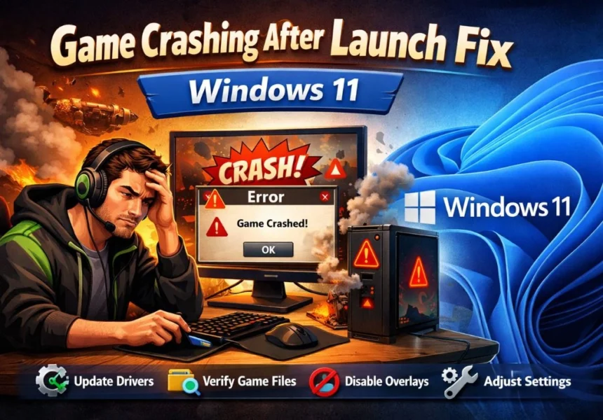 game crashing after launch fix Windows 11