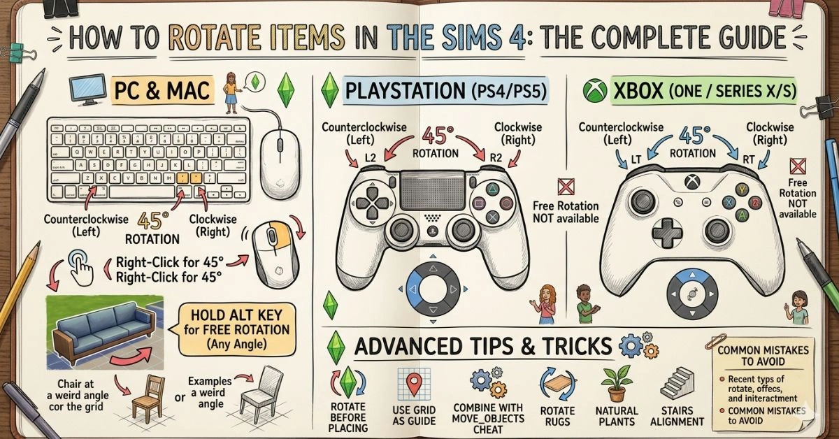 How to Rotate Items in Sims 4
